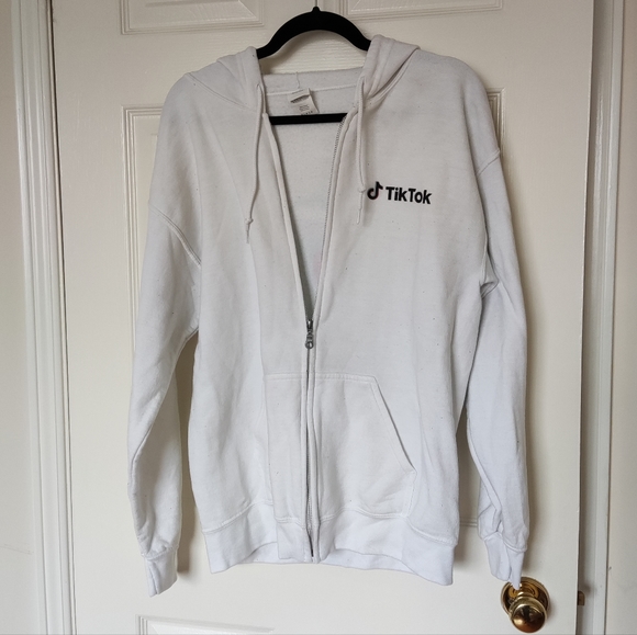 Tiktok smiley zip up hoodie - Picture 1 of 5